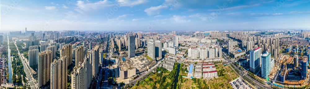 中国海安市建筑景观航拍