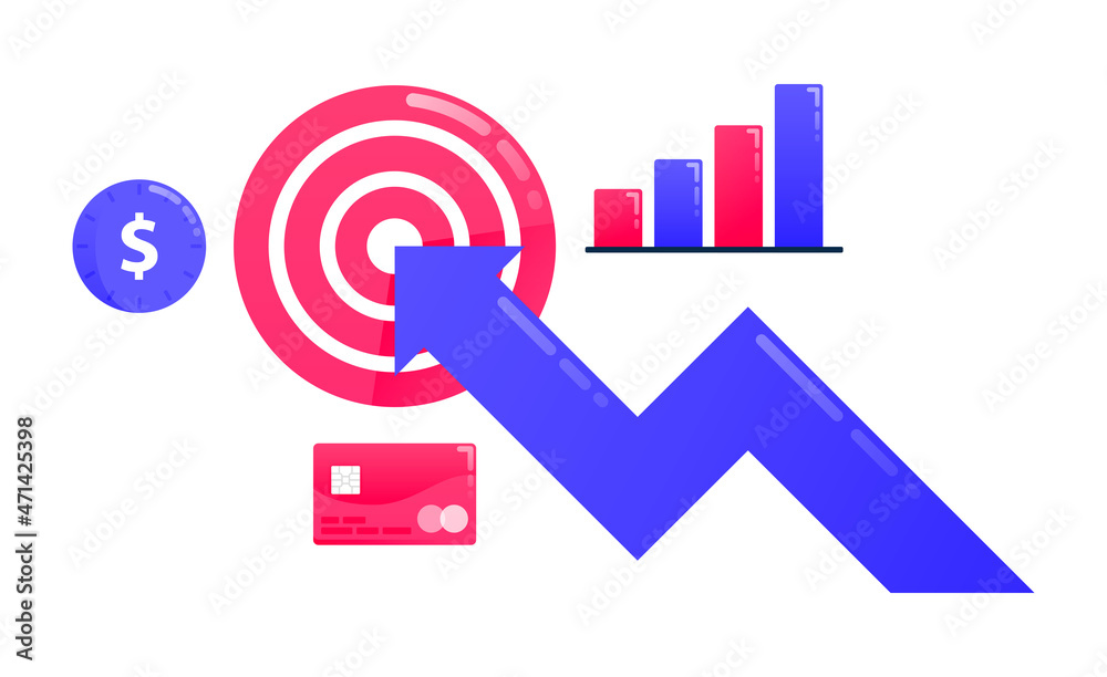 实现目标、商业目标、箭头和飞镖、商业动机、商业图表的徽标，f