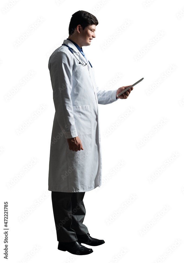 doctor with a tablet computer