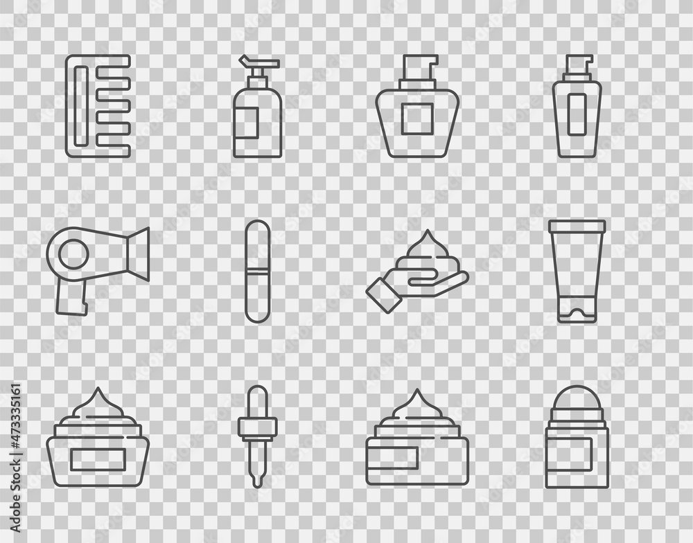 定型霜或乳液化妆管、止汗除臭剂卷、吸液管、发刷、指甲锉