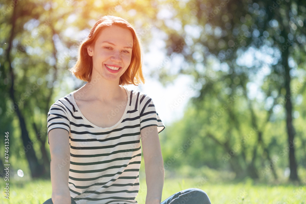 Portrait of a young attractive woman