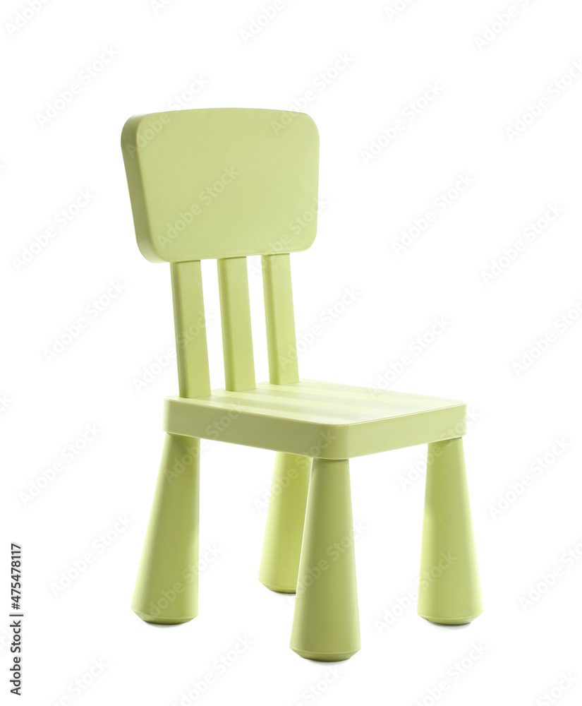 Chair for baby on white background