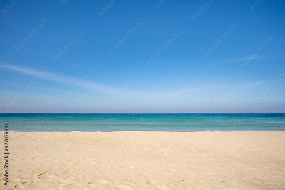 热带海滩夏季海滩普吉岛泰国概念旅游普吉岛空海滩