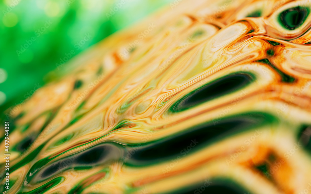 Abstract flowing liquid, 3d rendering.