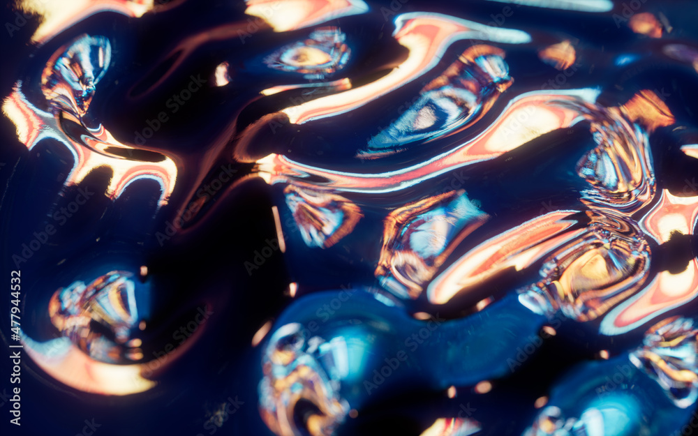 Abstract flowing liquid, 3d rendering.