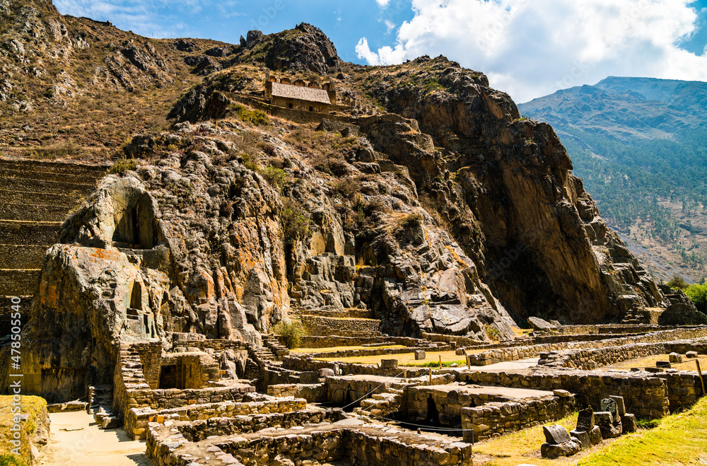 秘鲁圣谷Ollantaytambo印加考古遗址