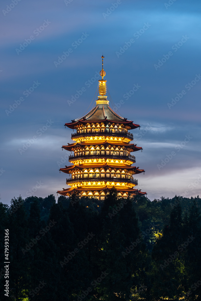 中国杭州雷峰塔