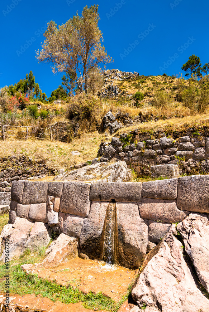 Tambomachay, an Incan archaeological site near Cusco in Peru