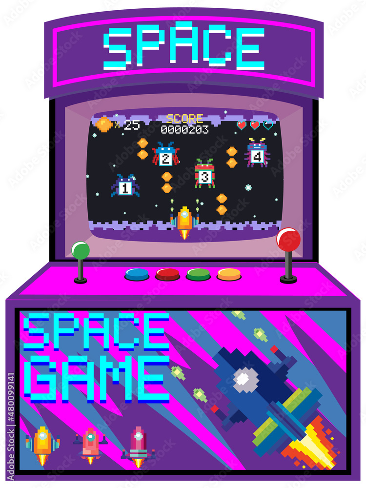 Arcade game machine isolated