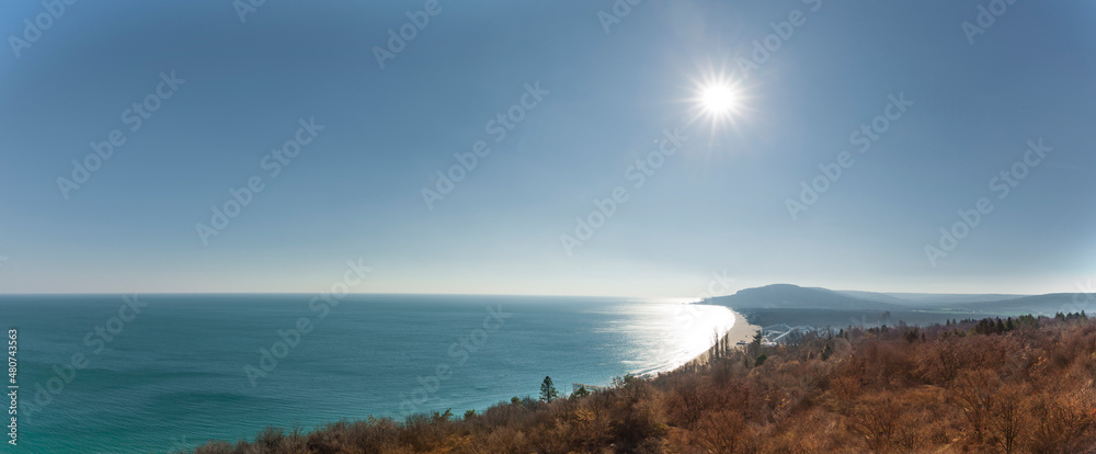 Küste am Schwarzen Meer bei Albena in Bulgarien