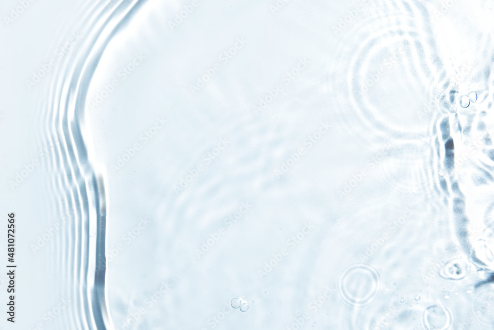 Texture of water on white background