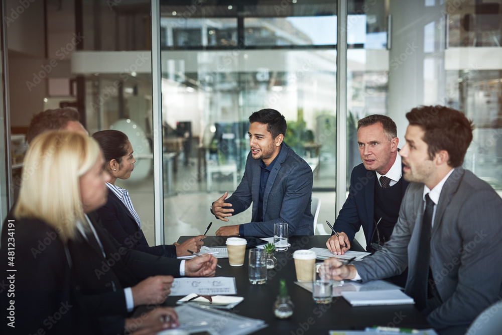 The business place to be. Shot of businesspeople having a meeting in the office.