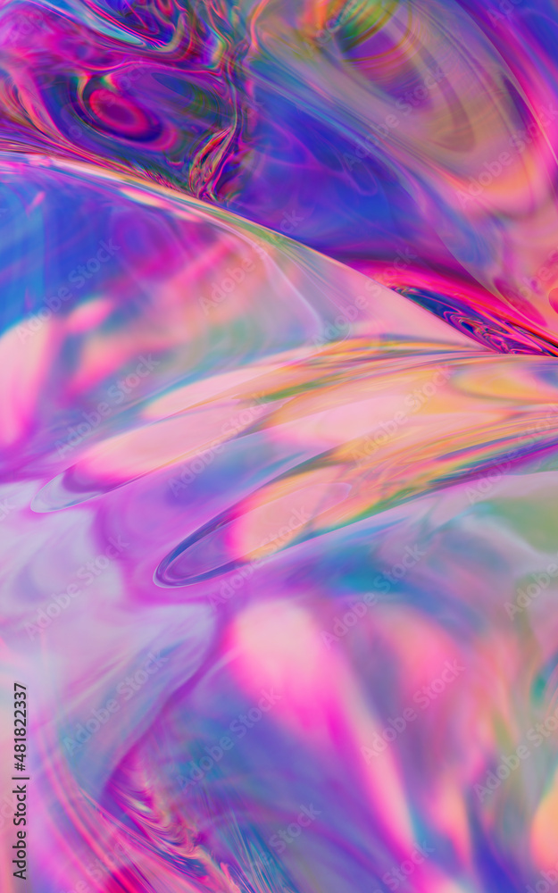 Abstract gradation of glass, 3d rendering.