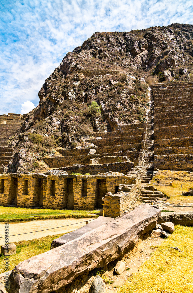 秘鲁圣谷Ollantaytambo印加考古遗址