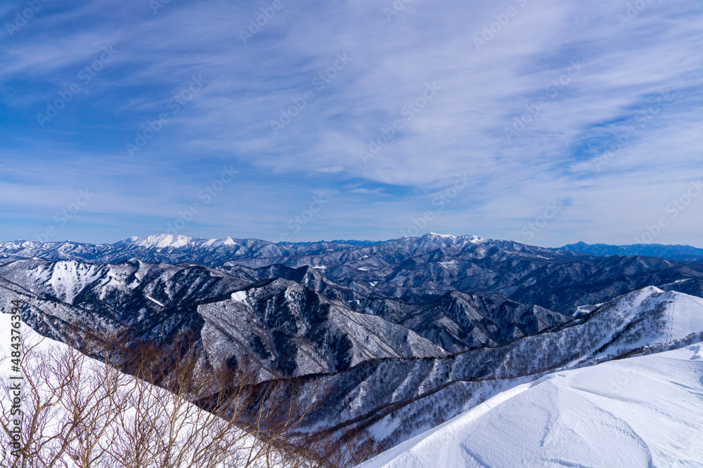 冬の絶景　天神尾根からの眺望