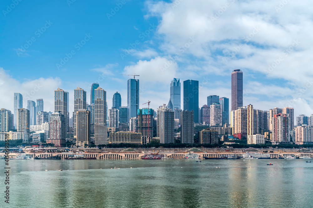 China chongqing city architecture skyline