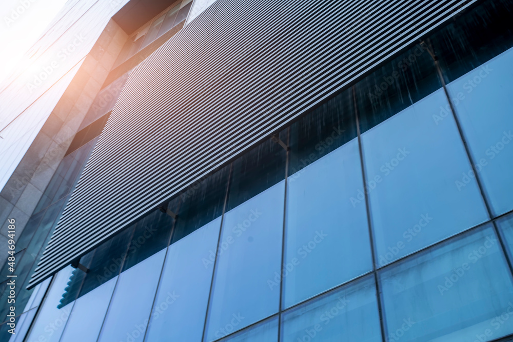 Financial District Office Building Facades and Glass Curtain Walls