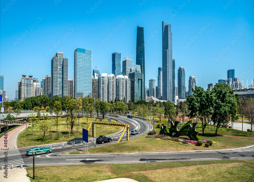 Guangzhou Financial Center Modern Office Building