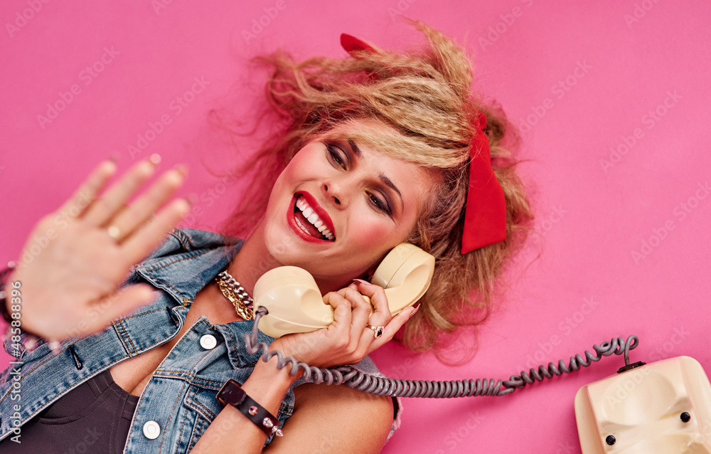 Relationships are so much better without social media. Studio shot of a young woman holding a teleph