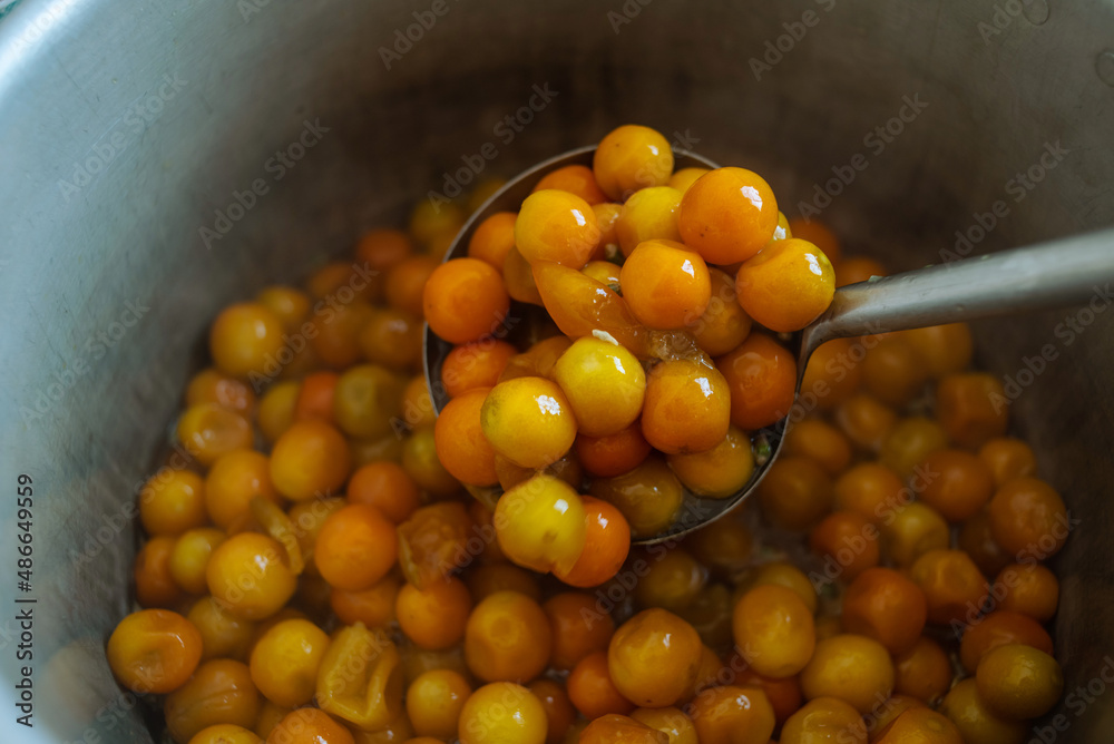 中餐，水煮金桔蜜冻