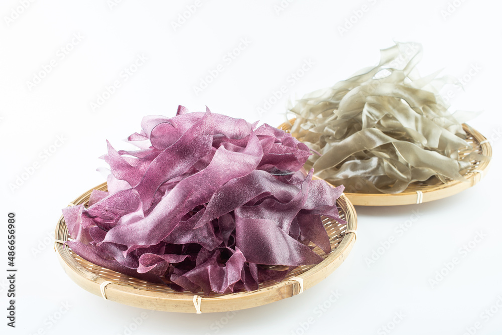 Chinese Hunan specialty food sweet potato vermicelli and purple potato vermicelli