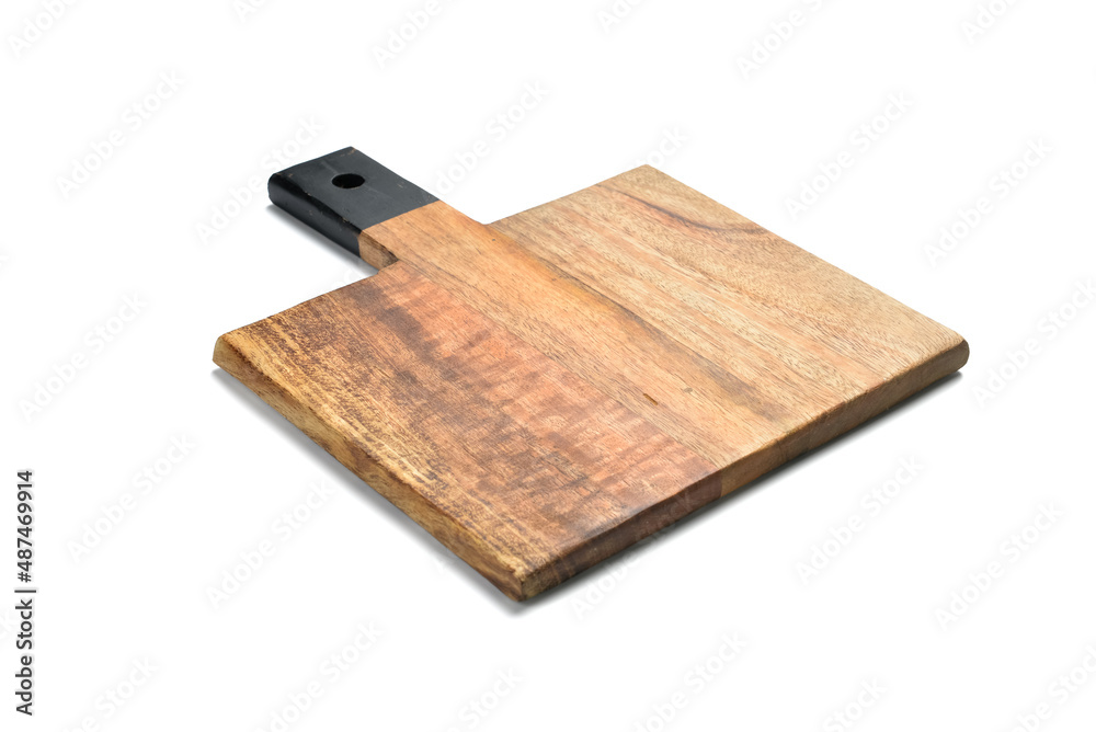 Wooden board isolated on white