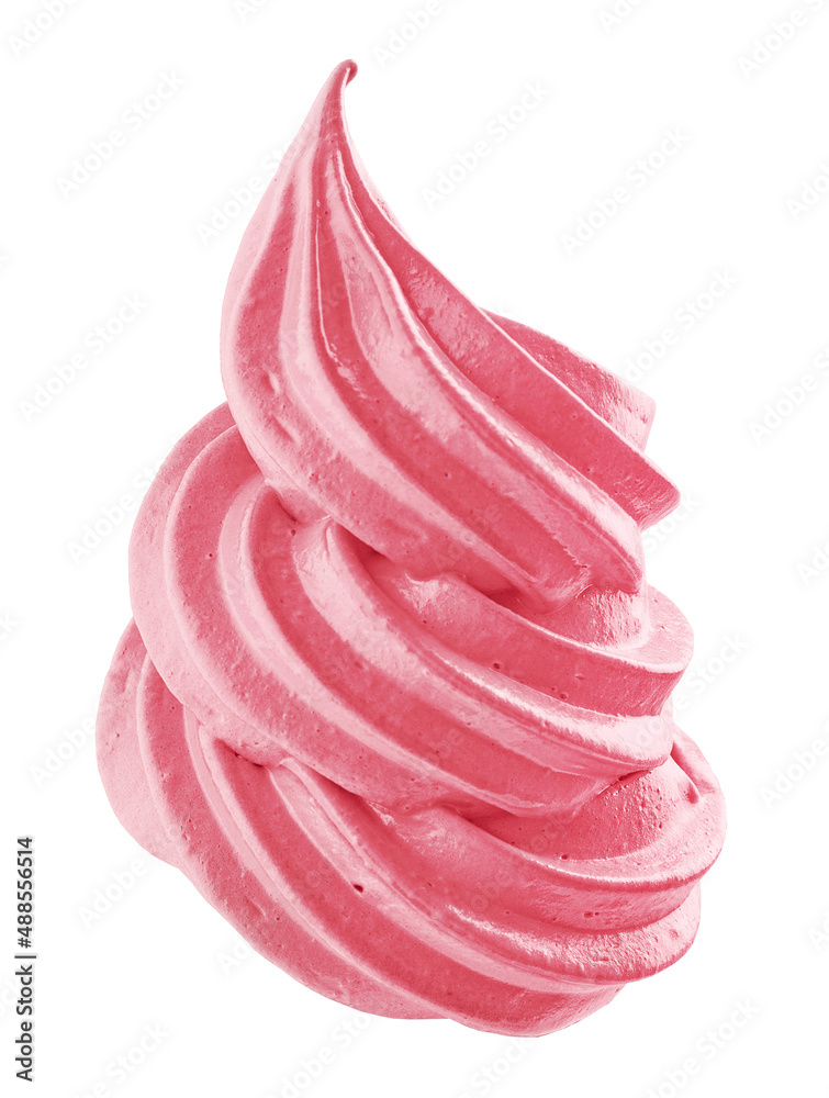 pink fruit ice cream