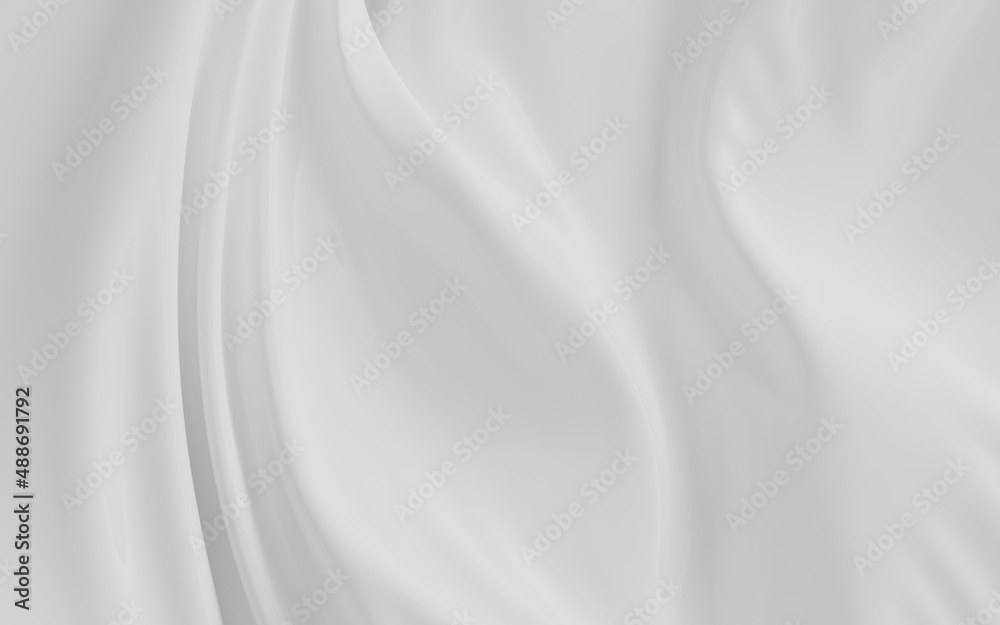 Flowing cloth, wave pattern, 3d rendering.