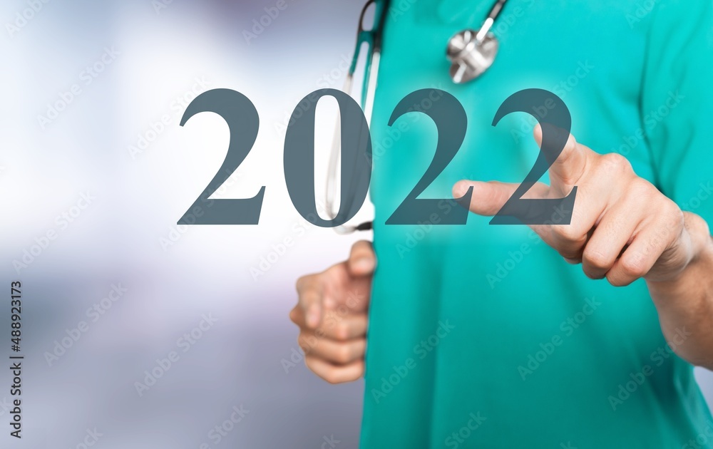 医生支持新的2022年的数字。