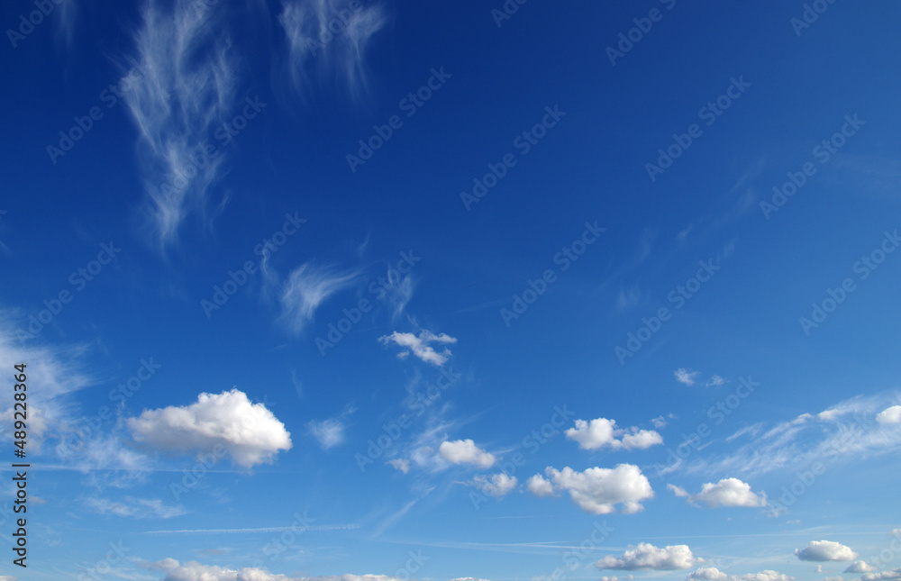 White clouds on sky