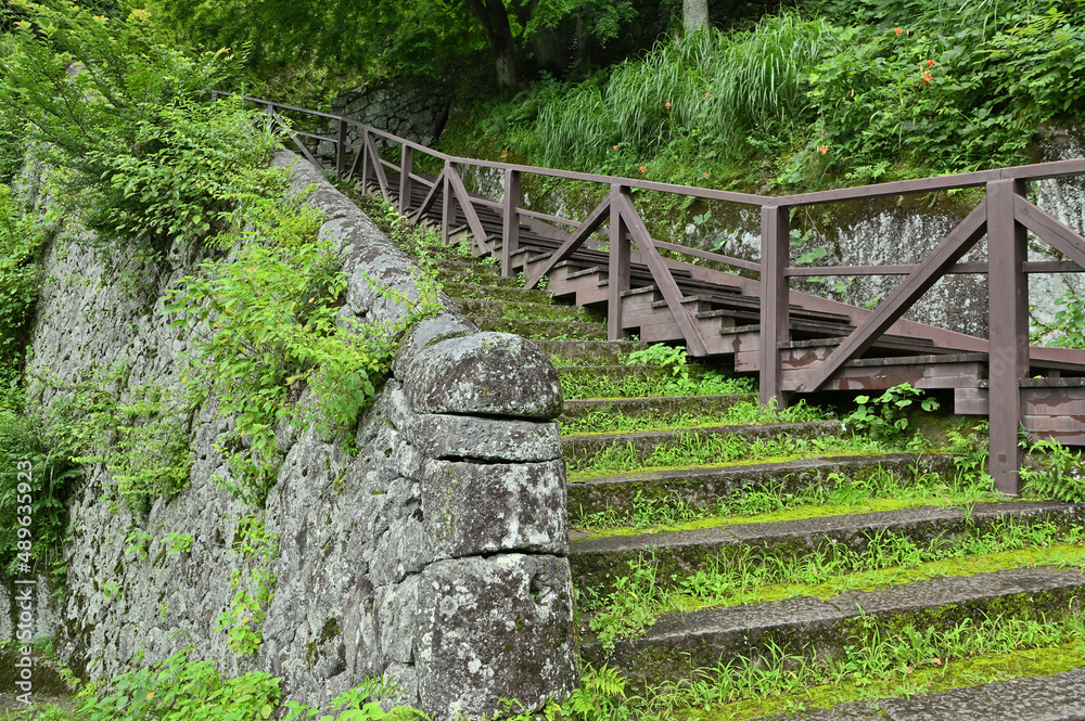 竹田市・岡城跡「大手坂上り口」