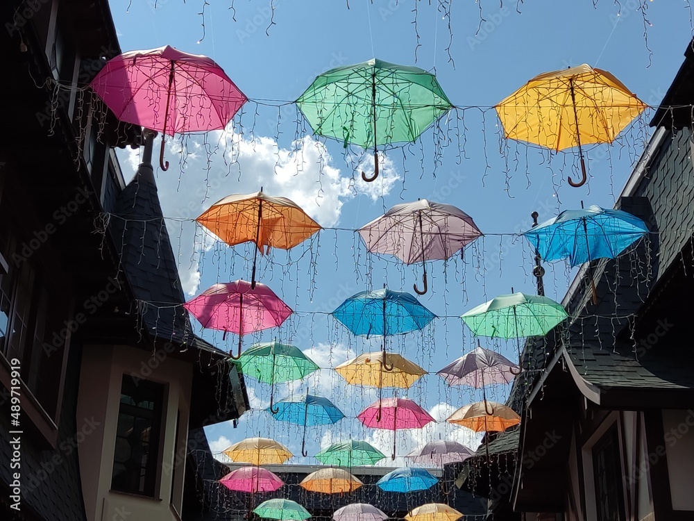 雨中的雨伞