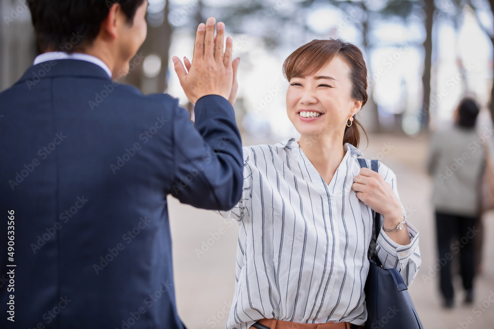 カジュアルビジネスの会社員
