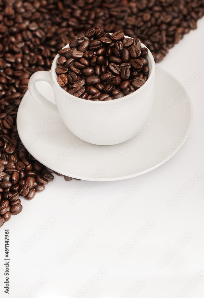 Drinking coffee is like taking my vitamins - my body needs it. Closeup shot of a cup filled with cof