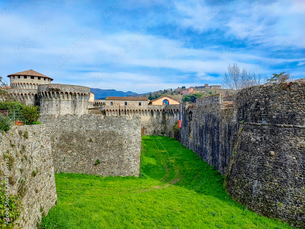 Sarzana castle fortress stone wall