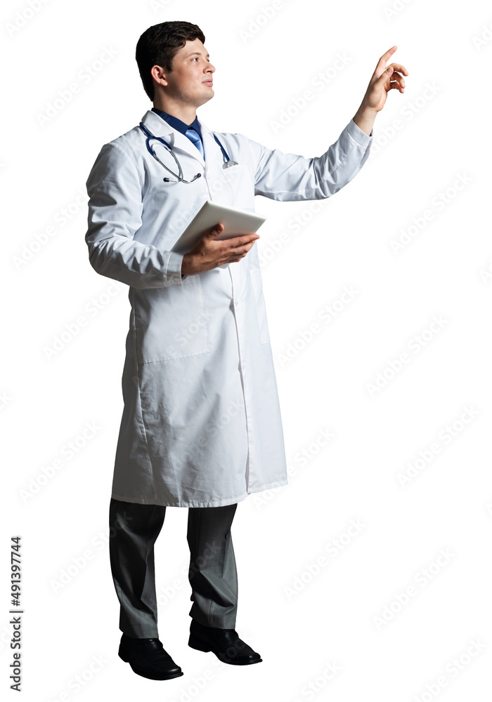 doctor with a tablet computer