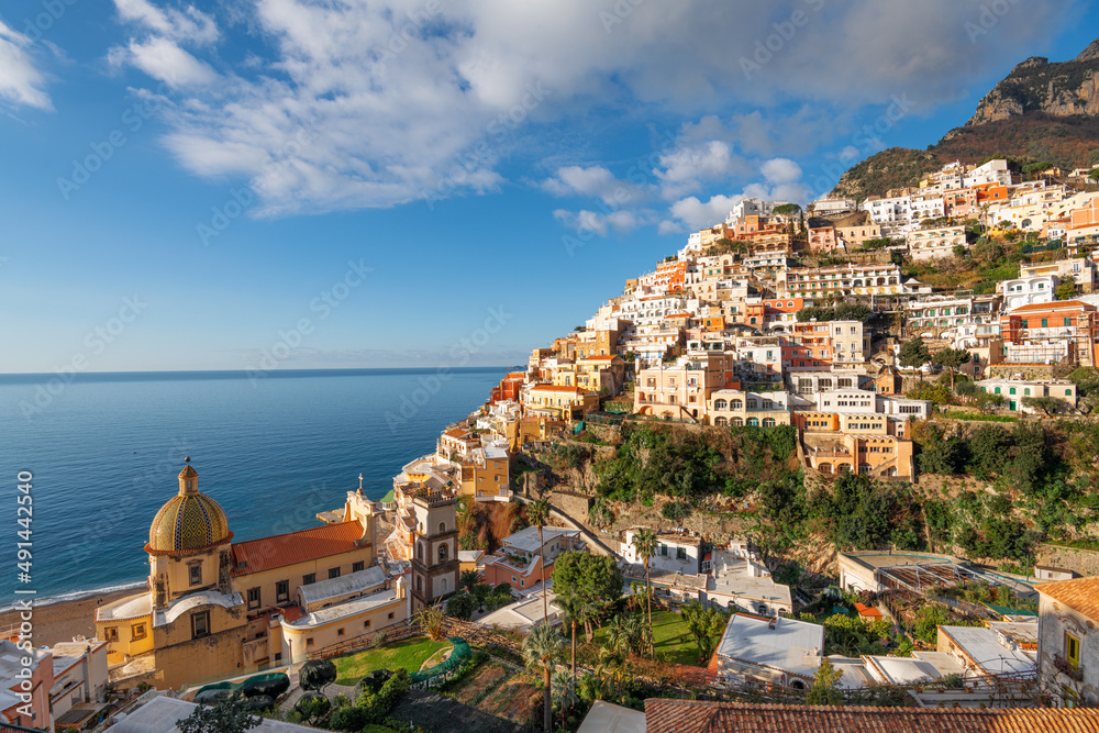 Positano, Italy along the Amalfi Coast