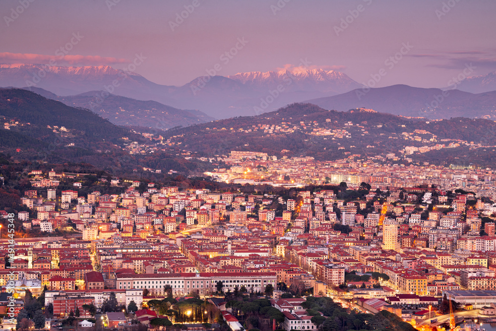 La Spezia, Italy at Dusk