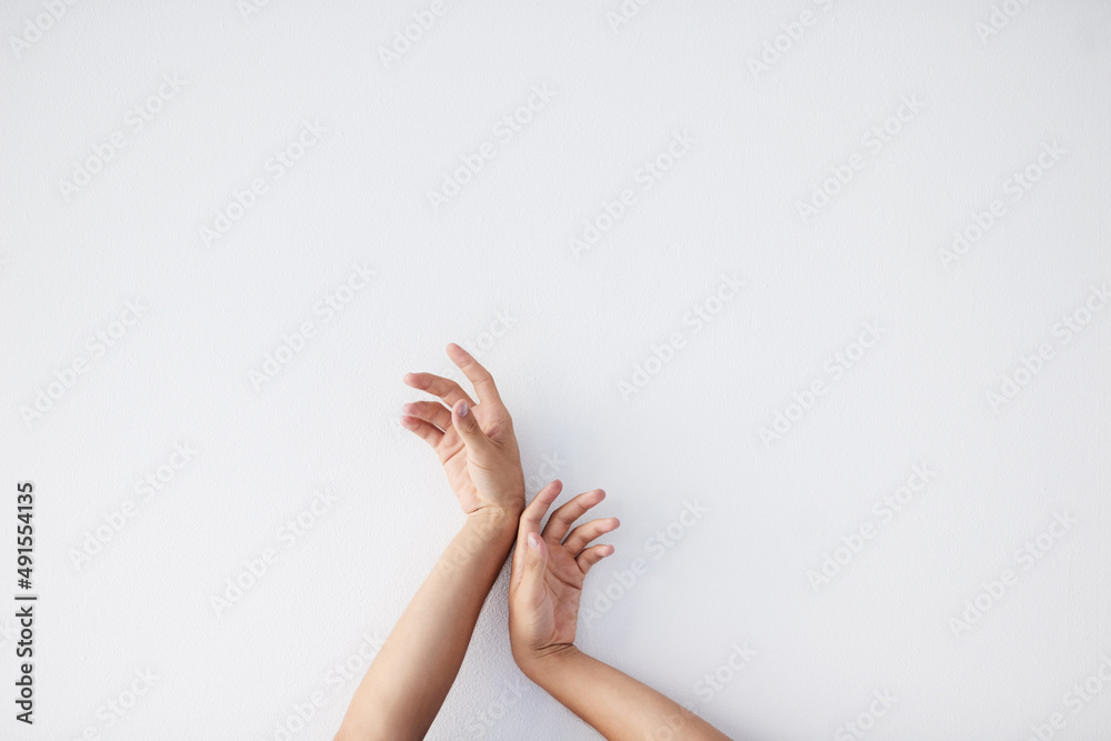 Your hands are your best tools. Cropped shot of a unrecognizable persons hands against a grey backgr