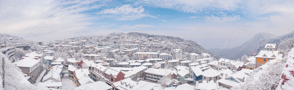 Winter snow scene in Lushan 5A Scenic Area, Jiujiang City, Jiangxi Province