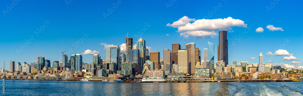 Seattle cityscape at Elliott Bay