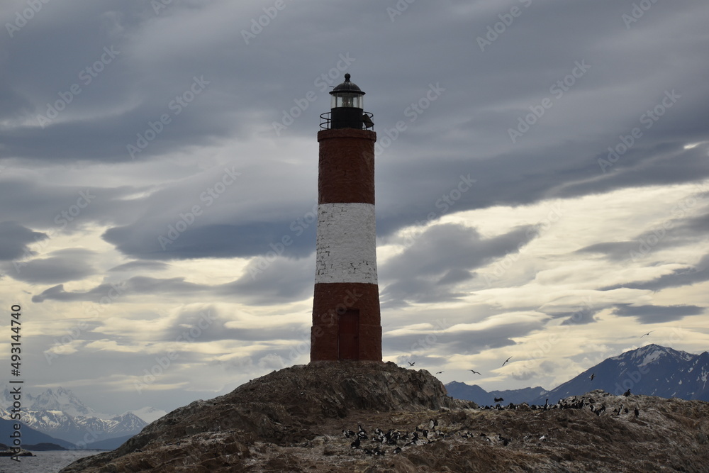 Faro Les Eclaireurs en día nublado