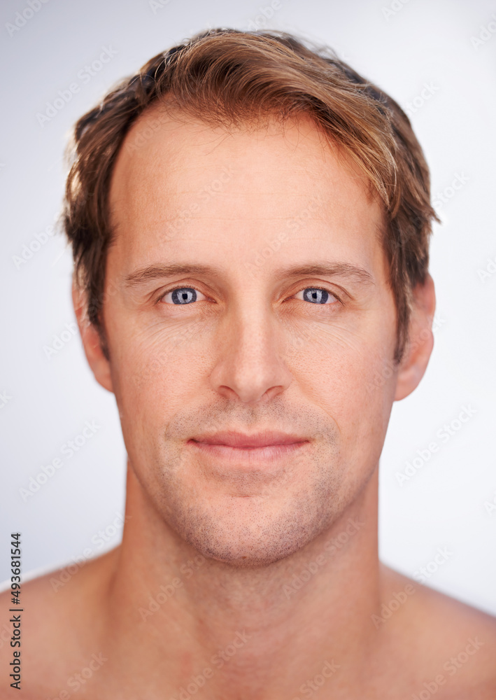 Hes clearly handsome. Cropped studio shot of a handsome man.