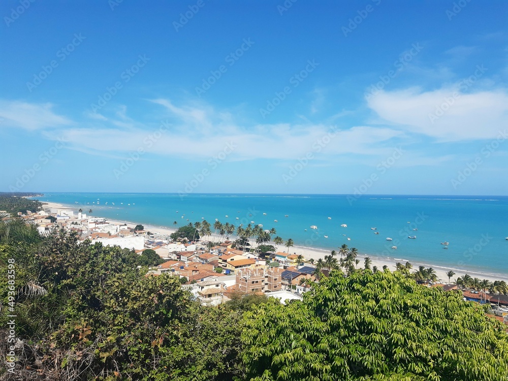 view of the sea and city 1