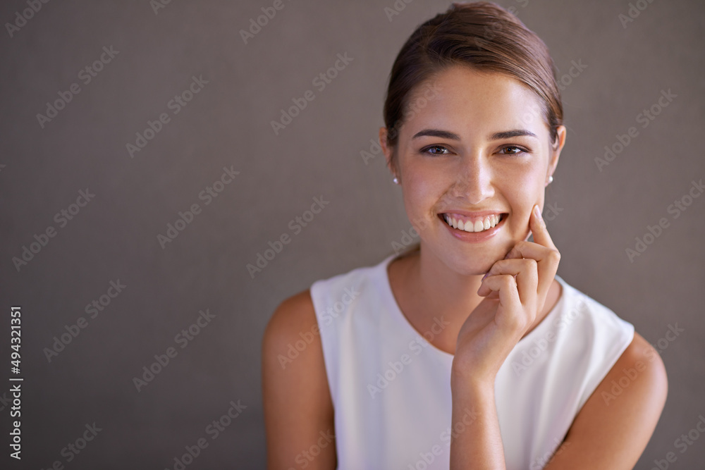 Bringing beauty back to business. Portrait of a beautiful young businesswoman.