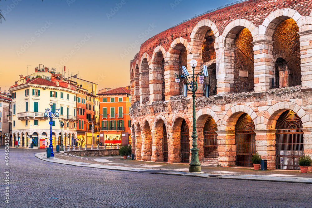 Verona, Italy with the Arena