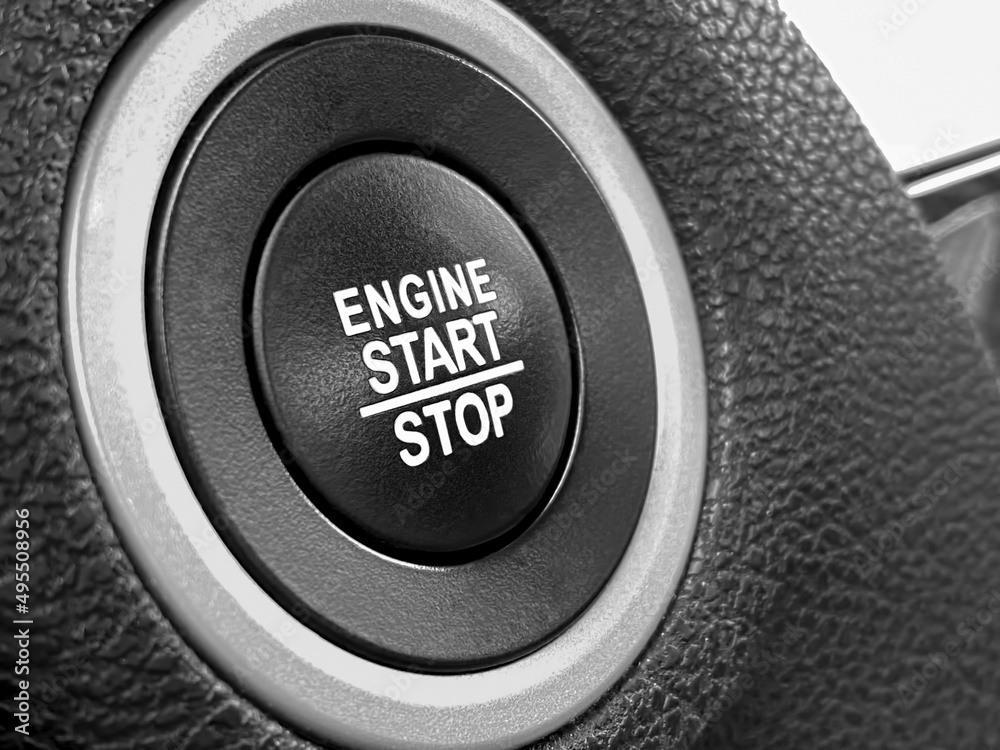 start stop button of a car
