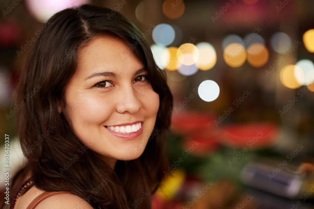 I could get used to this whole traveling thing. Cropped portrait of a young female tourist standing 