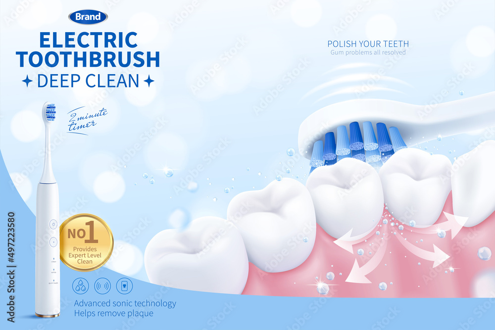 3d sonic electronic toothbrush ad