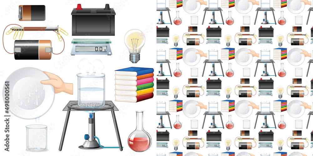 科学设备无缝背景
